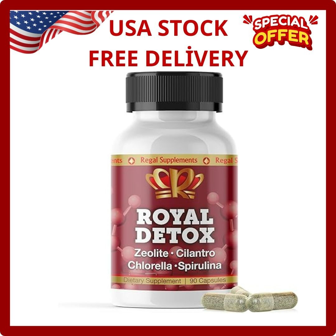 Royal Detox – All-in-One Cleanse | Zeolite Cilantro Chlorella Spirulina Apple…