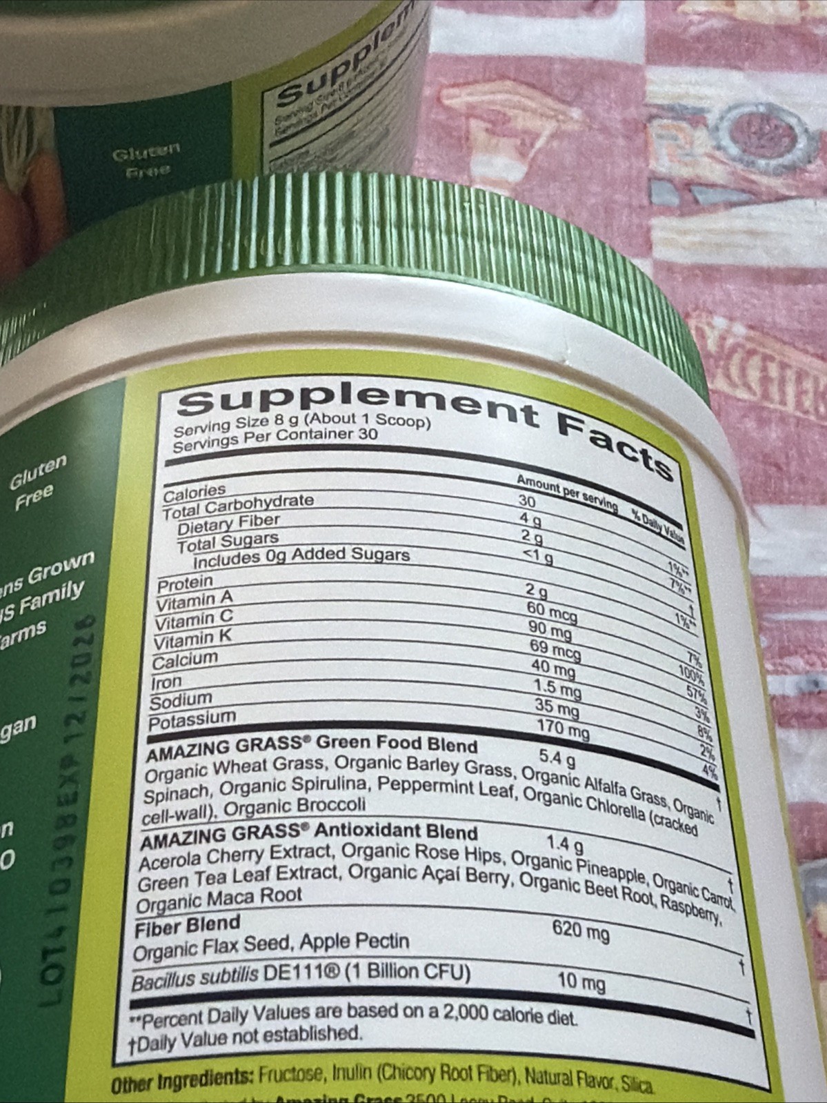 2X Amazing Grass Greens Blend Superfood The Original 8.5 oz 30 Servings Ex 12/26