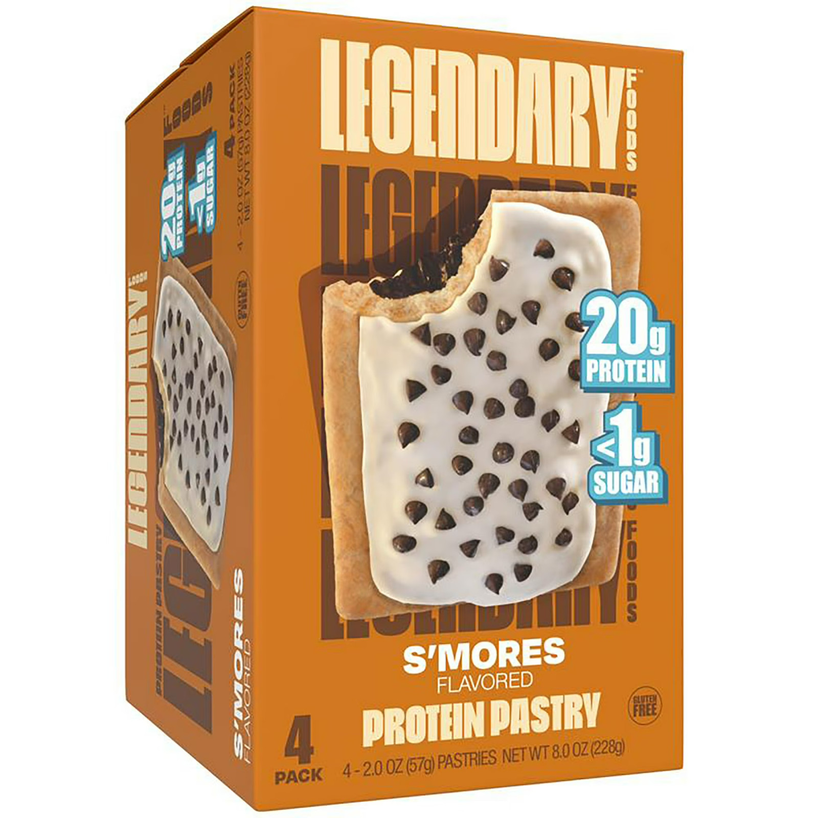 Legendary Foods Gluten Free and Keto Friendly Protein Pastry – S’mores – 8oz/4ct