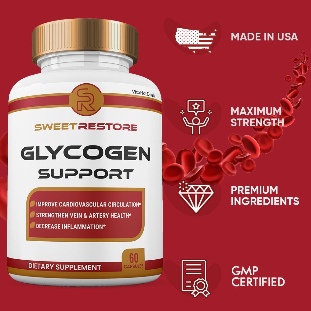 Sweet Restore Glycogen Support Capsules, Max Strength Glyco Pills (3 Pack)
