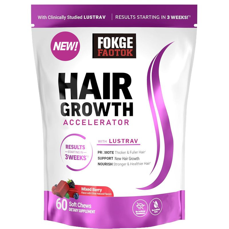 Hair Growth Biotin Gummies 60 Count | Hair Strength & Thickness Vitamin Aid