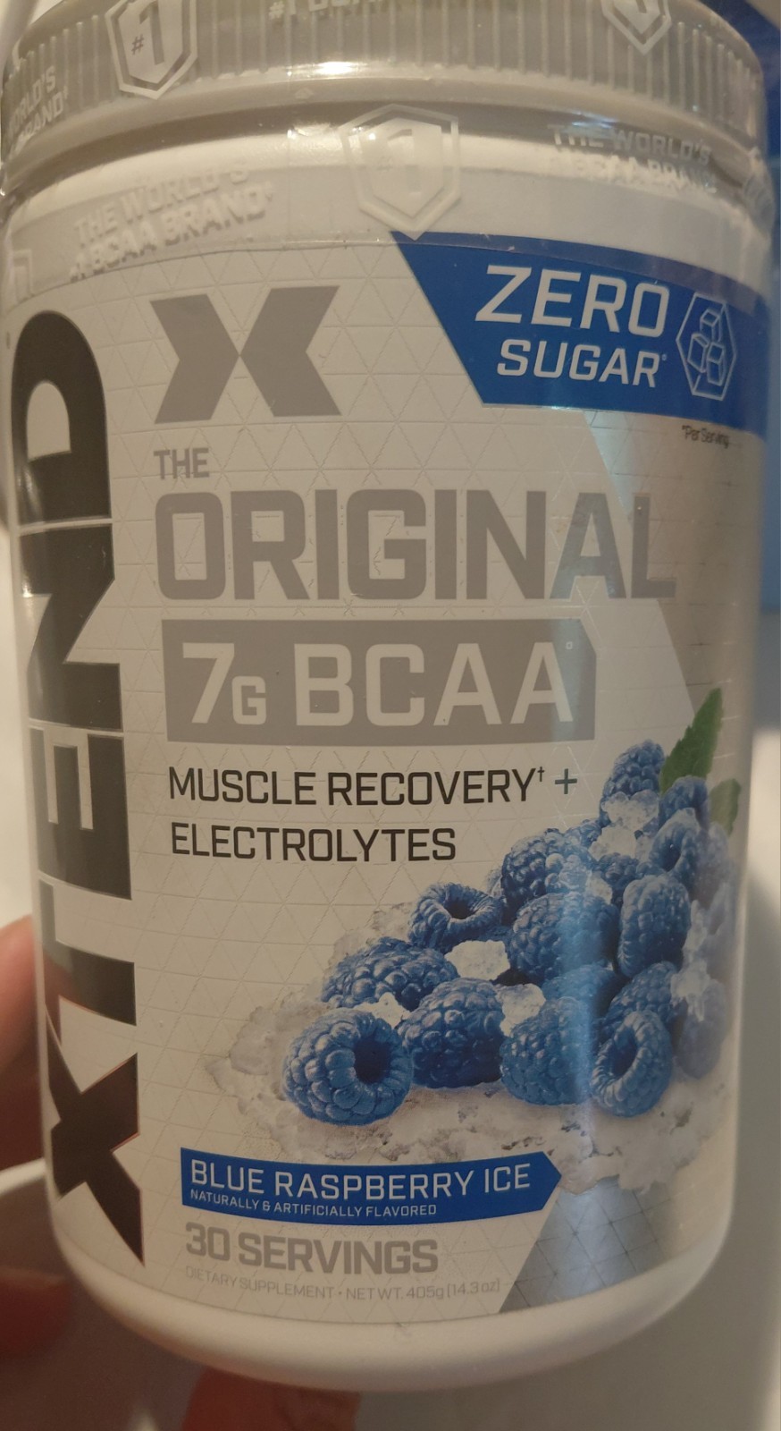 XTEND Original 7g BCAA Blue Raspberry Ice Muscle Recovery 30 Serv 14.3oz