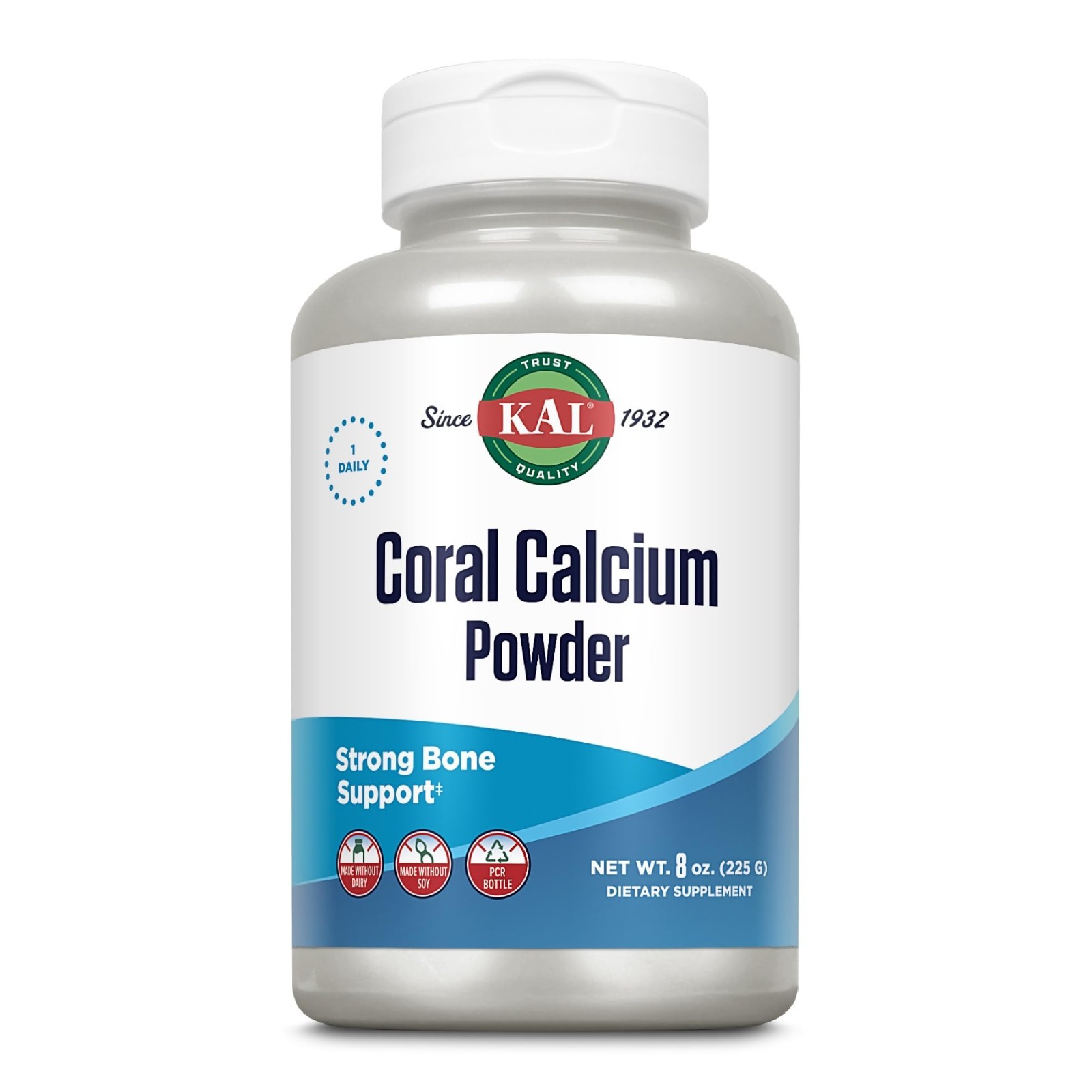 Coral Calcium Powder 1000mg – Unflavored Dietary Supplement, 8oz, Bone Health