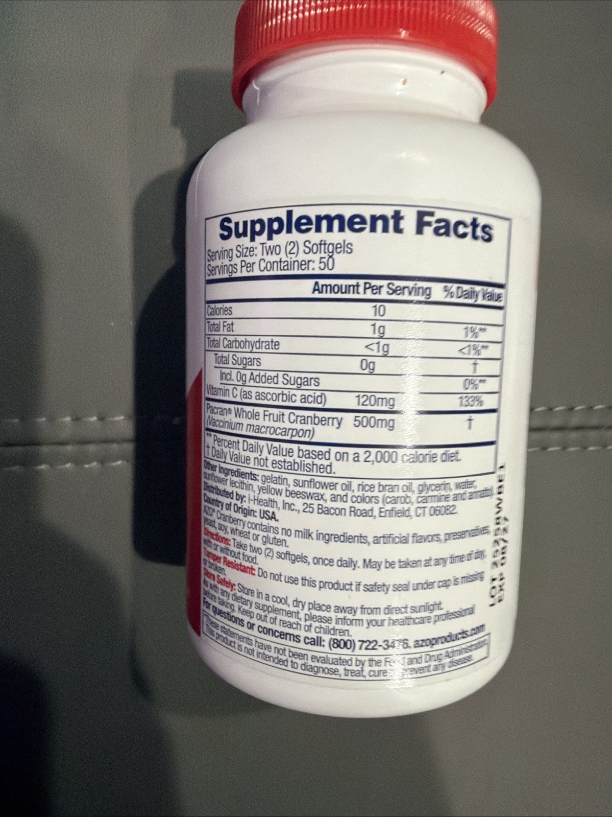 AZO Cranberry Urinary Tract Health Dietary Supplement, Sugar Free, 100 Count!!