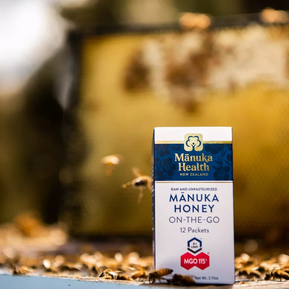 Mānuka Health Raw & Unpasteurized New Zealand Manuka Honey On-The-Go 12 Packets