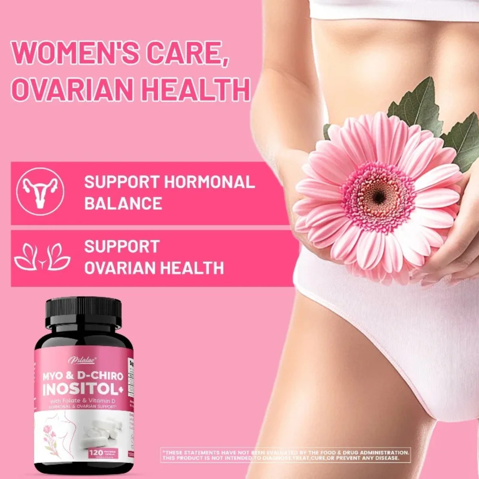 MYO & D-CHIRO INOSITOL 120pcs – Balance Hormone, Female Ovarian Health