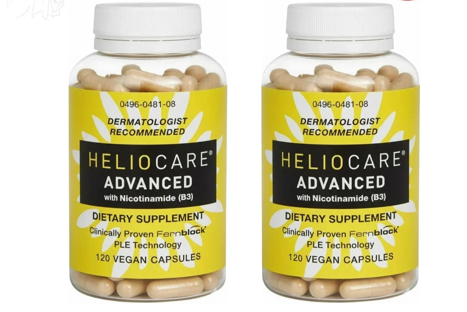 2 Packs Heliocare Advanced Nicotinamide B3 Skin Health 120 Capsules Exp: 02/2028
