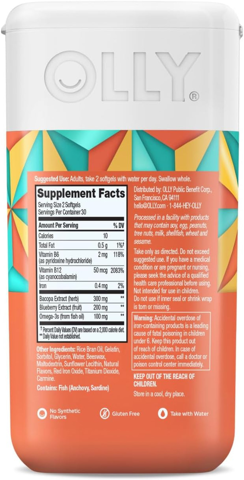 Ultra Strength Brain Softgels, Nootropic, Supports Healthy Brain Function, Me…