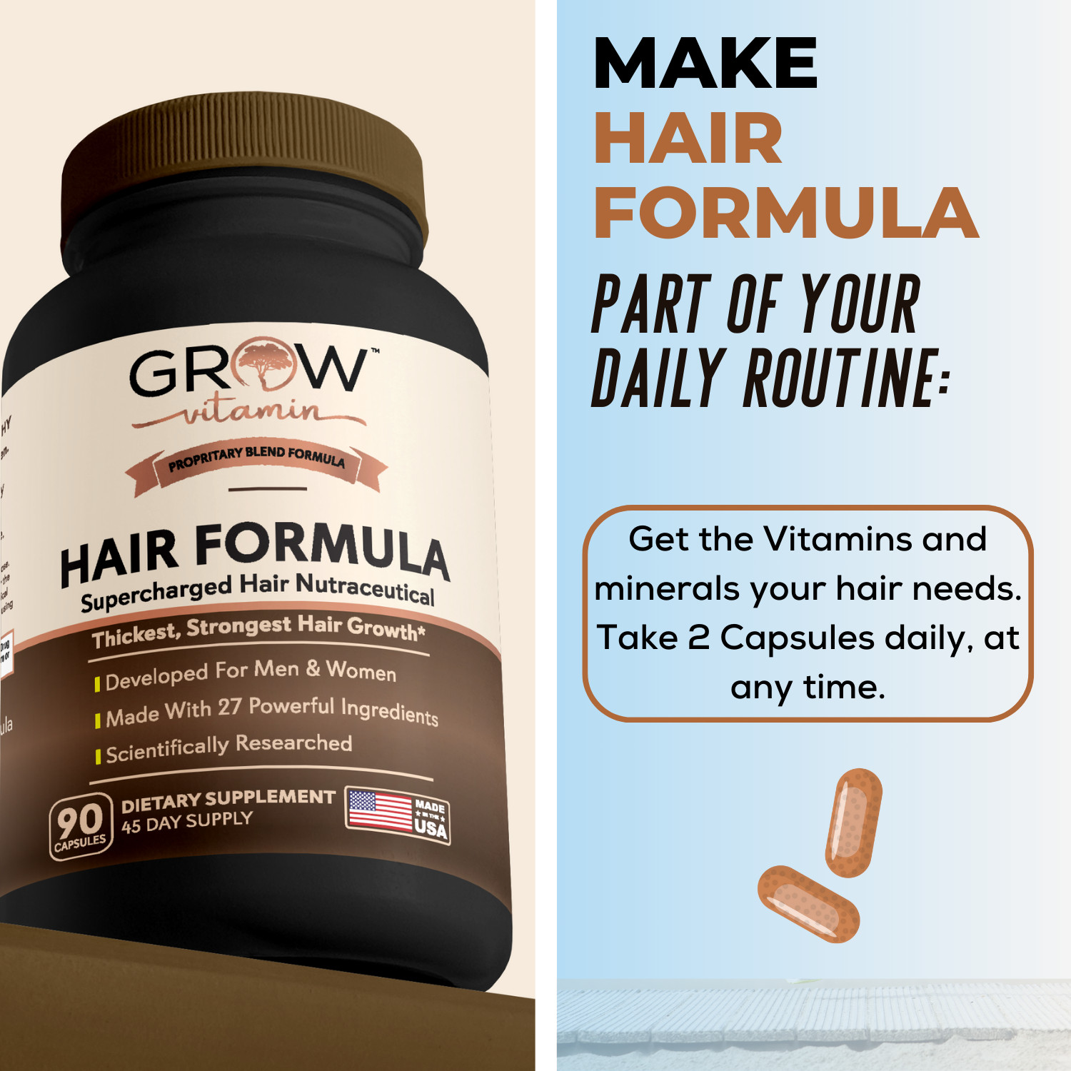Grow Vitamin Hair Formula