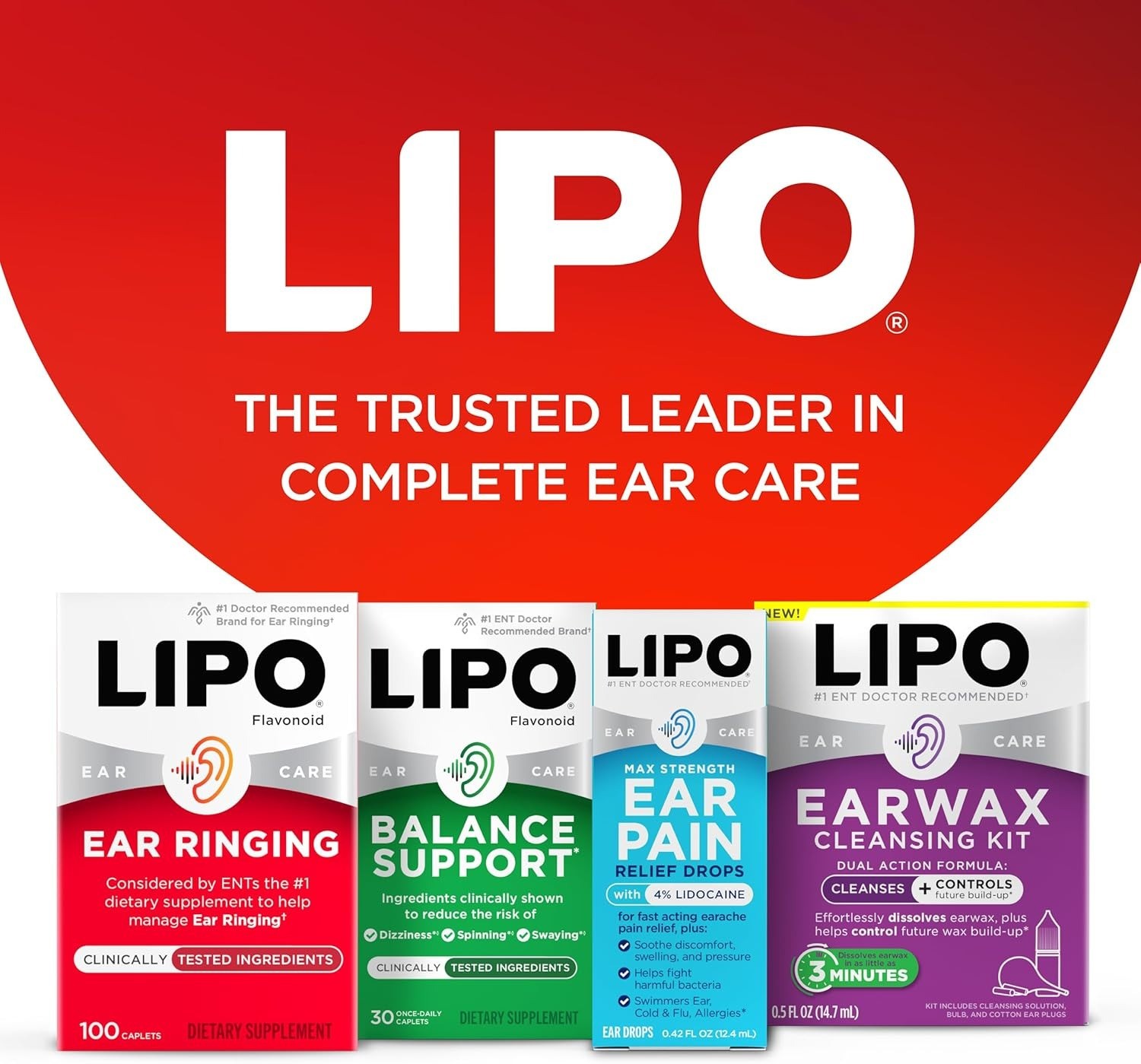 Lipo Flavonoid Ear Ringing – Doctor-Recommended for Ringing Ears – 500C