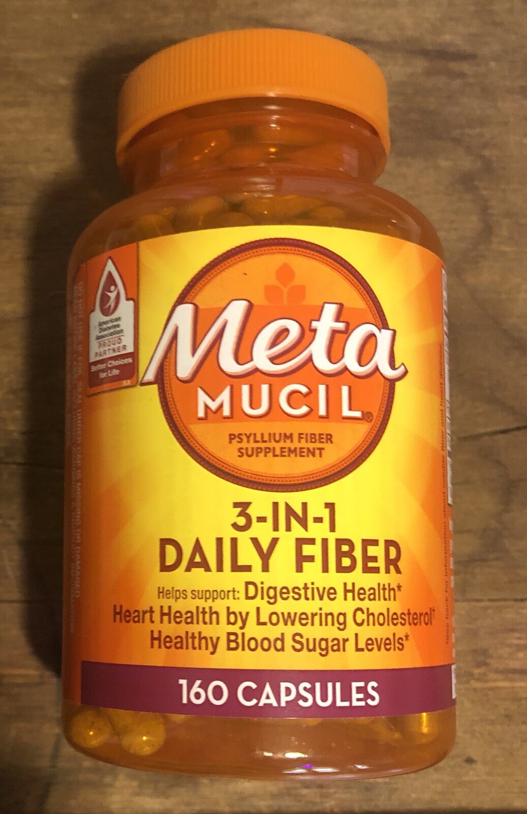 Metamucil 3 in 1 Daily Fiber Digestive Health 160 Capsules EXP 11/2027 NEW