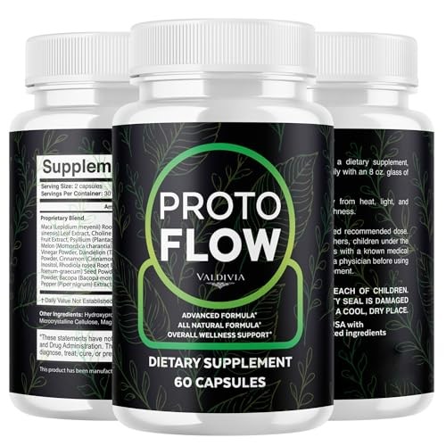 Valdivia Proto Flow 180 Capsules 3 Pack Dietary Supplement Made in USA