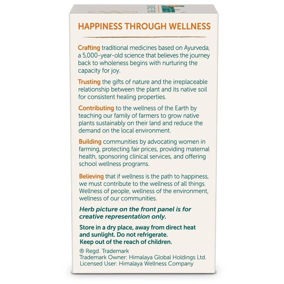 Himalaya Organic Ashwagandha 60 Caplets For Stress and Boost energy f343
