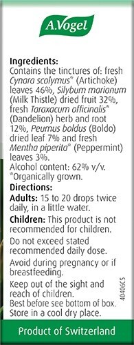 A. Vogel Milk Thistle Drops 100ml BBE 07/2028