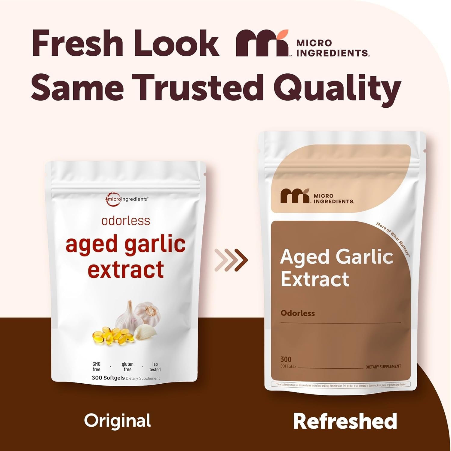 Odorless Aged Garlic Pills 6000mg for Heart & Immune Antioxidant 500 Softgels
