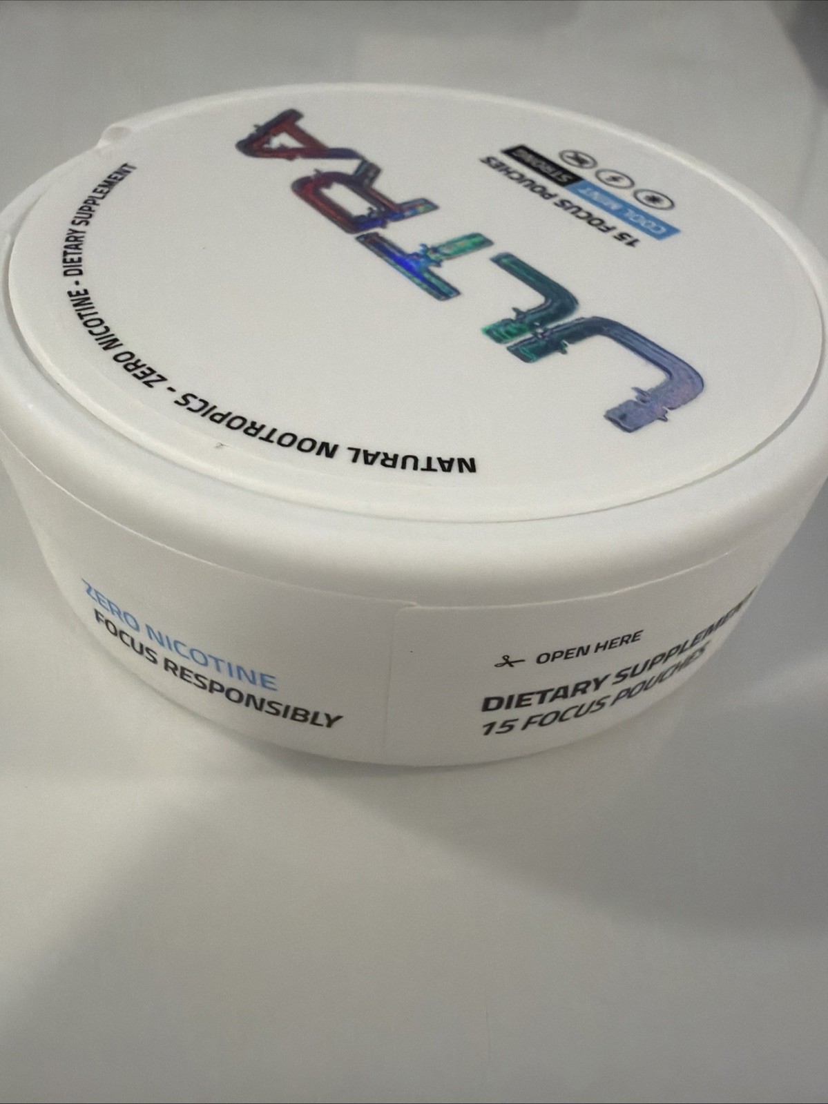 Ultra Focus Nootropic Pouches Cool Mint, 1Cans NicotineFree, CaffeineFree,…