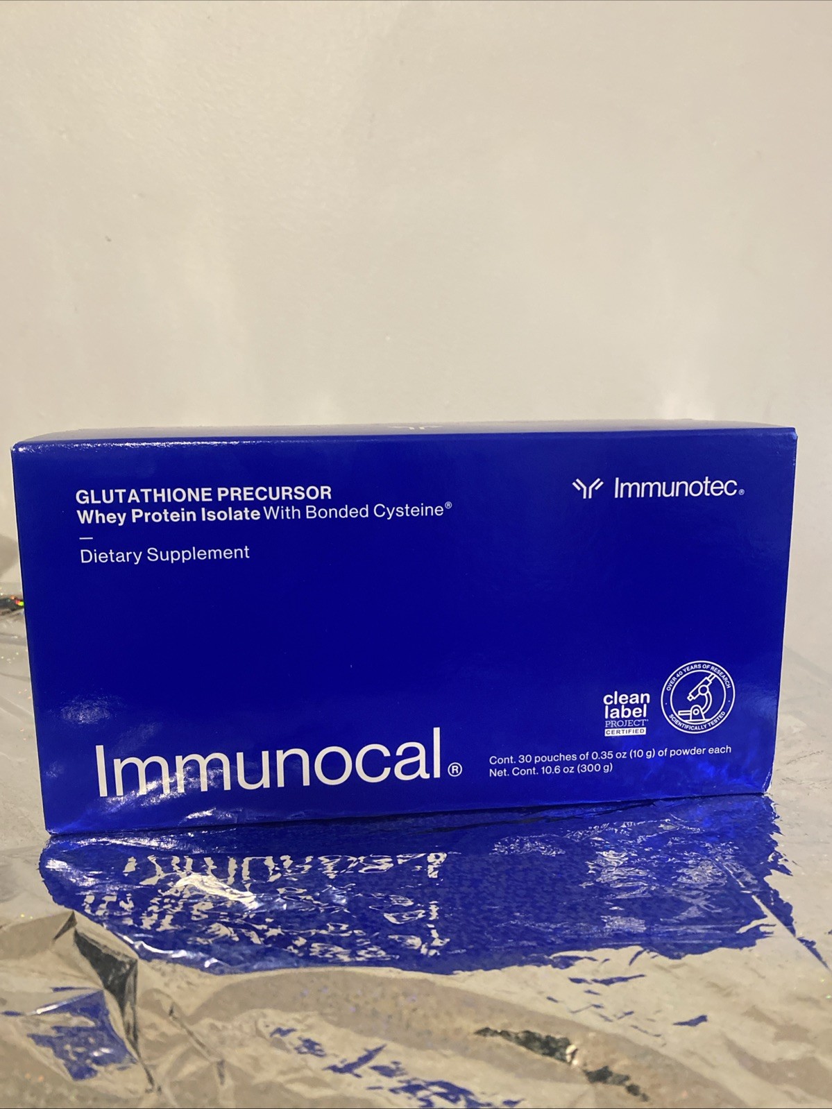 Immunocal Classic Blue Regular Glutathione Precursor, 30 Pouches by Immunotec