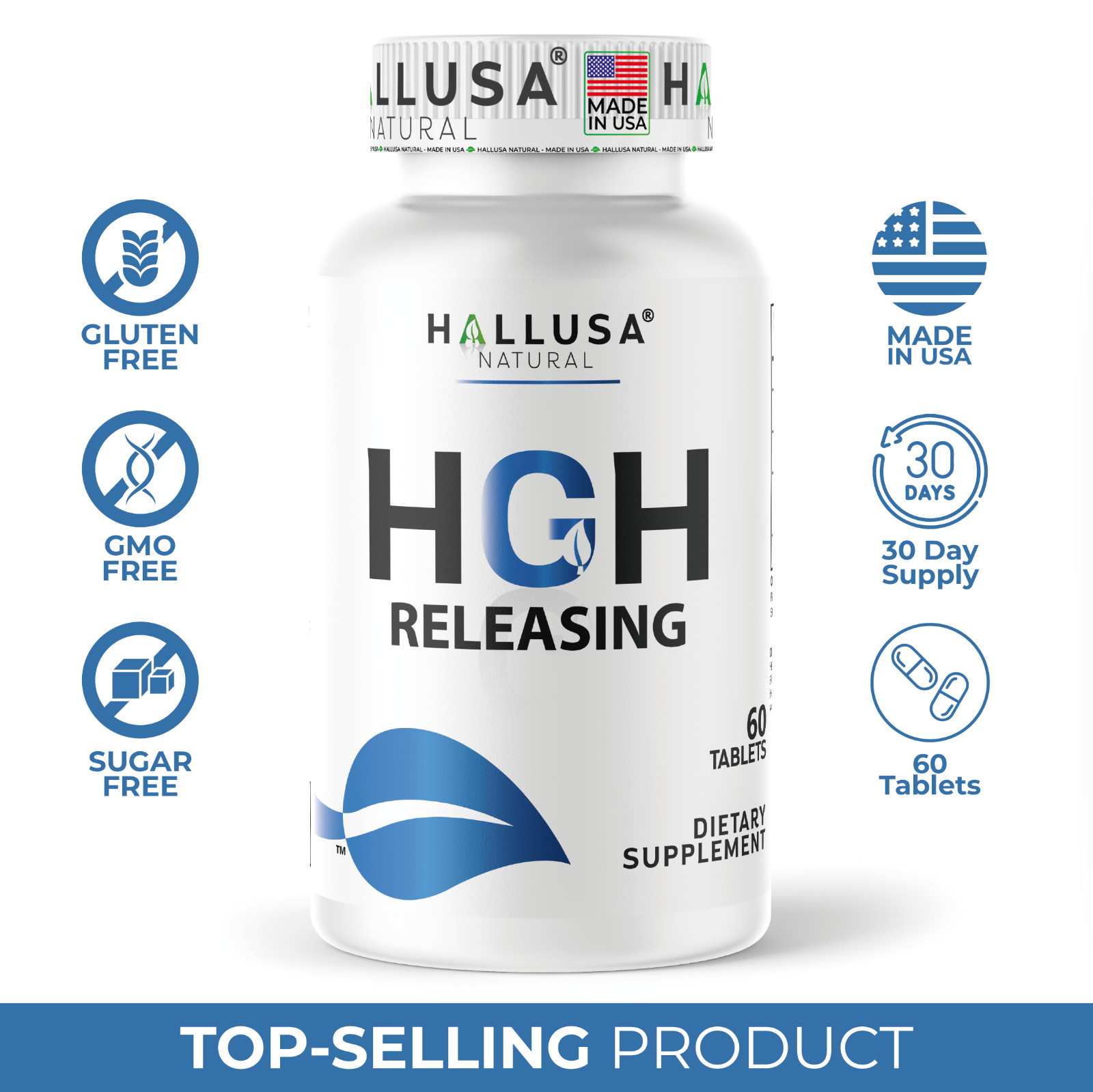 HGHBooster – Natural Growth Support – Energy & Performance – 60 Tablets