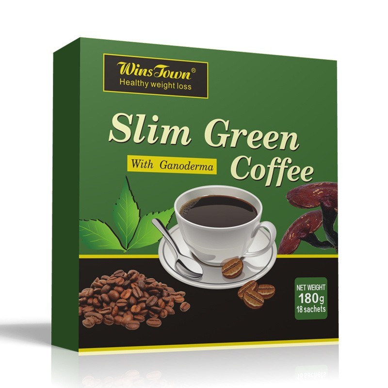 3 Pack SLIM GREEN COFFEE With Ganoderma WEIGHT LOSS Control Detox Tea