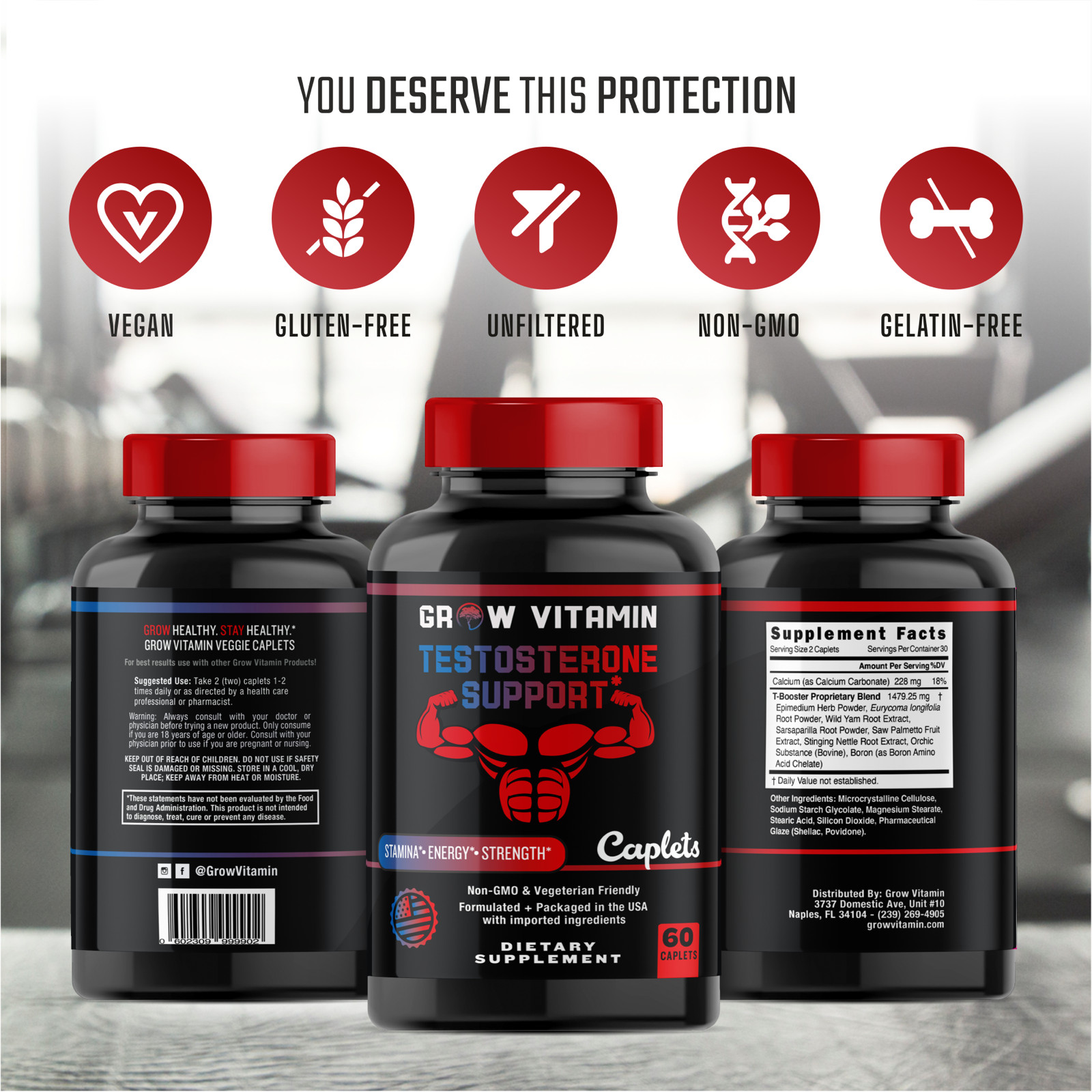 Natural Testosterone Booster – Increase Energy, Improve Muscle Strength & Growth