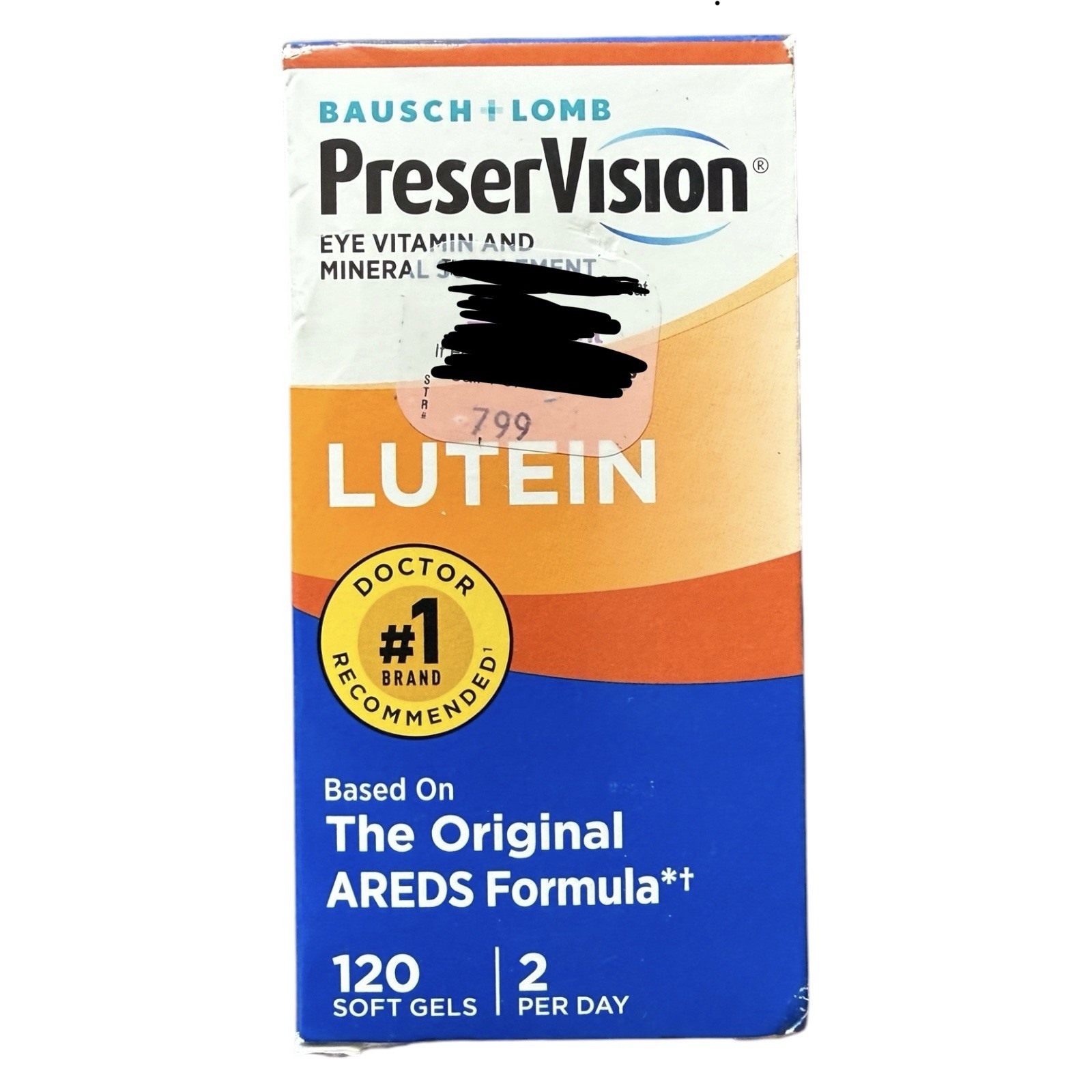 (2) Preservision AREDS Eye MultiVitamin With Lutein – 120 Softgels 08/2026+