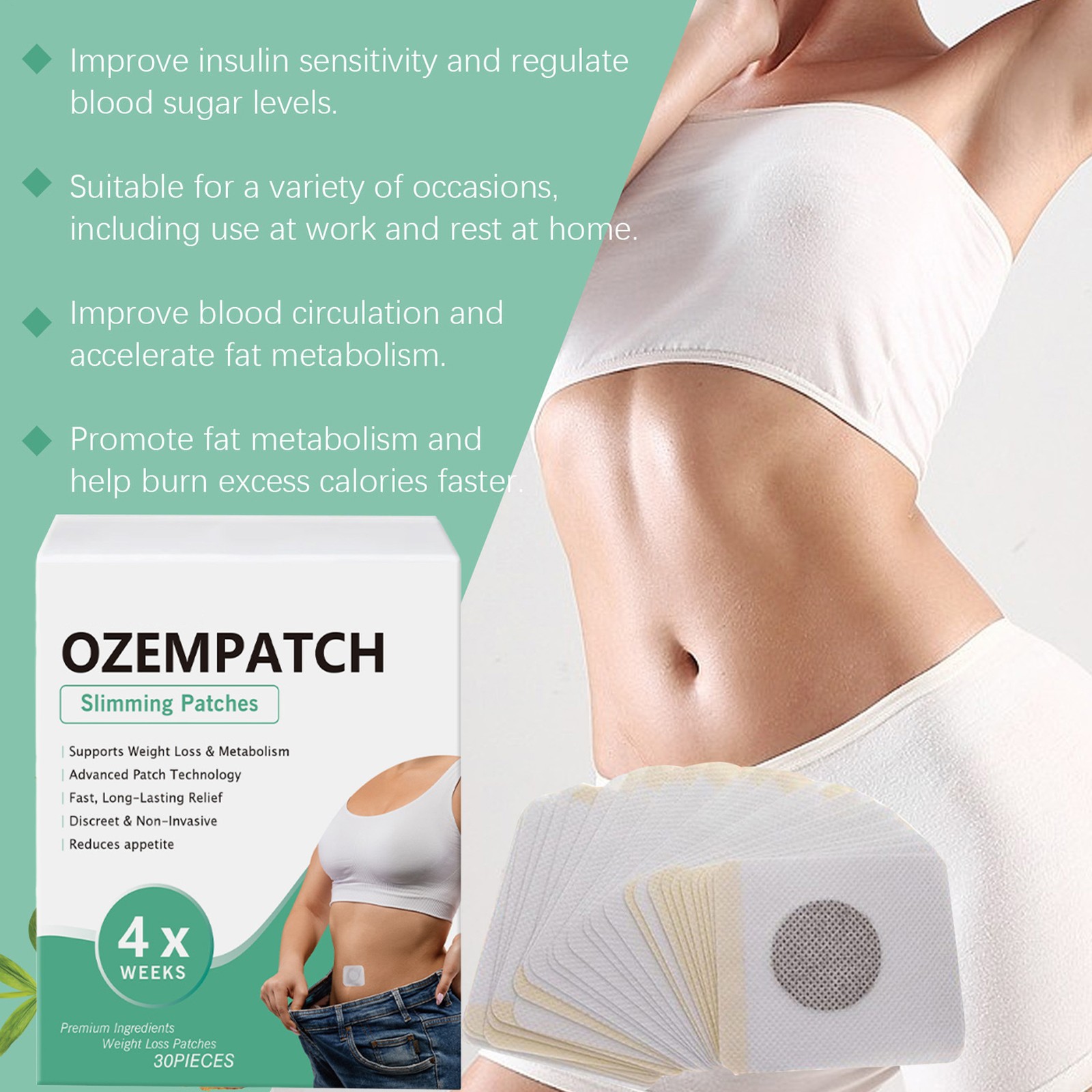 Ozempatch – Slimming Patches for Women, Support Weight Loss & Metabolism