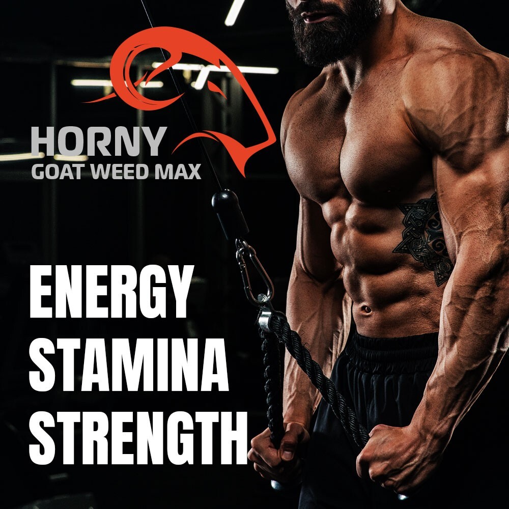 Horny Goat Weed Gummies with maca for Men – 60 gummies