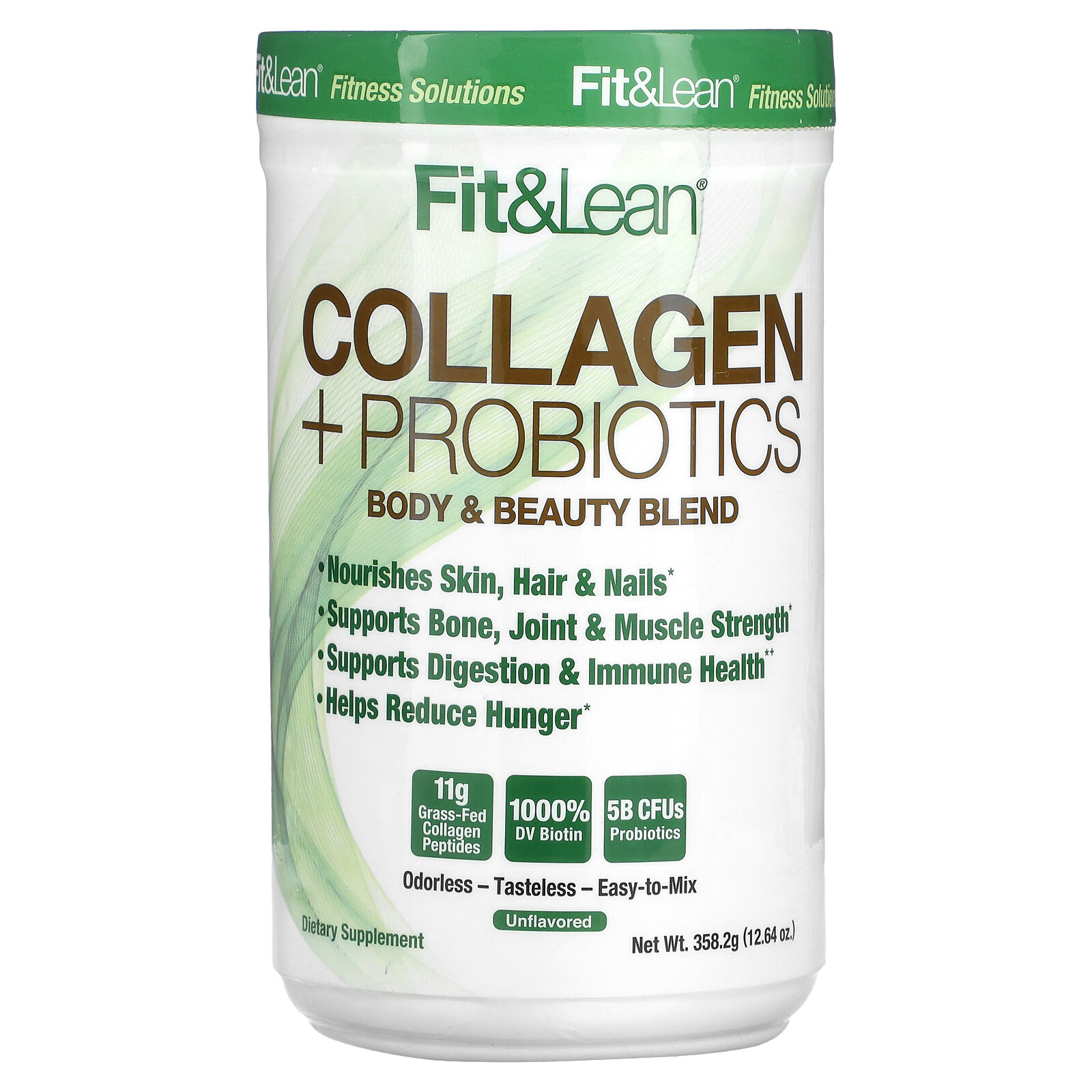 Collagen + Probiotics, Unflavored, 12.64 oz (358.2 g)
