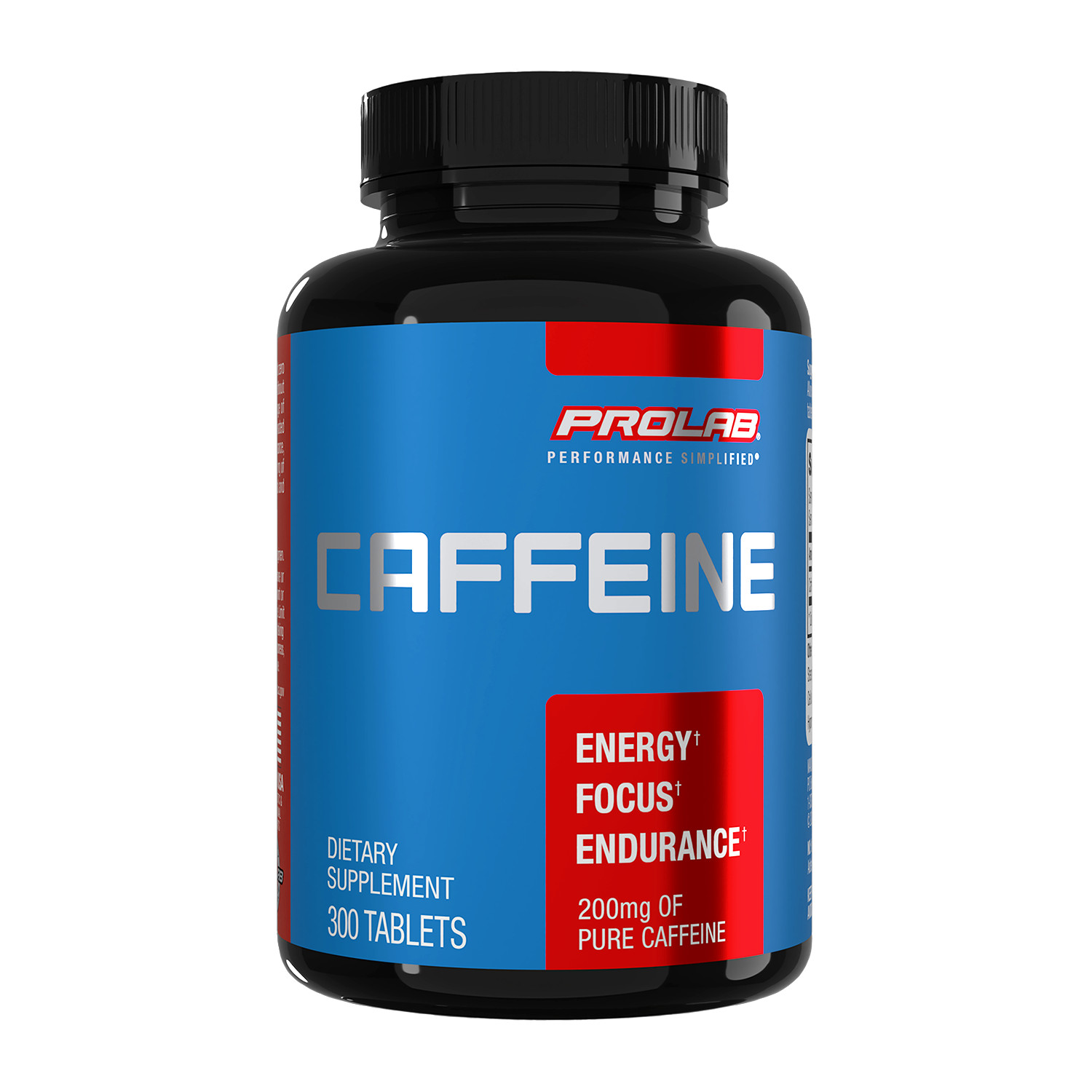 Prolab Caffeine Tablets 200mg – 300ct. | Energy Support, Helps Enhance Endurance
