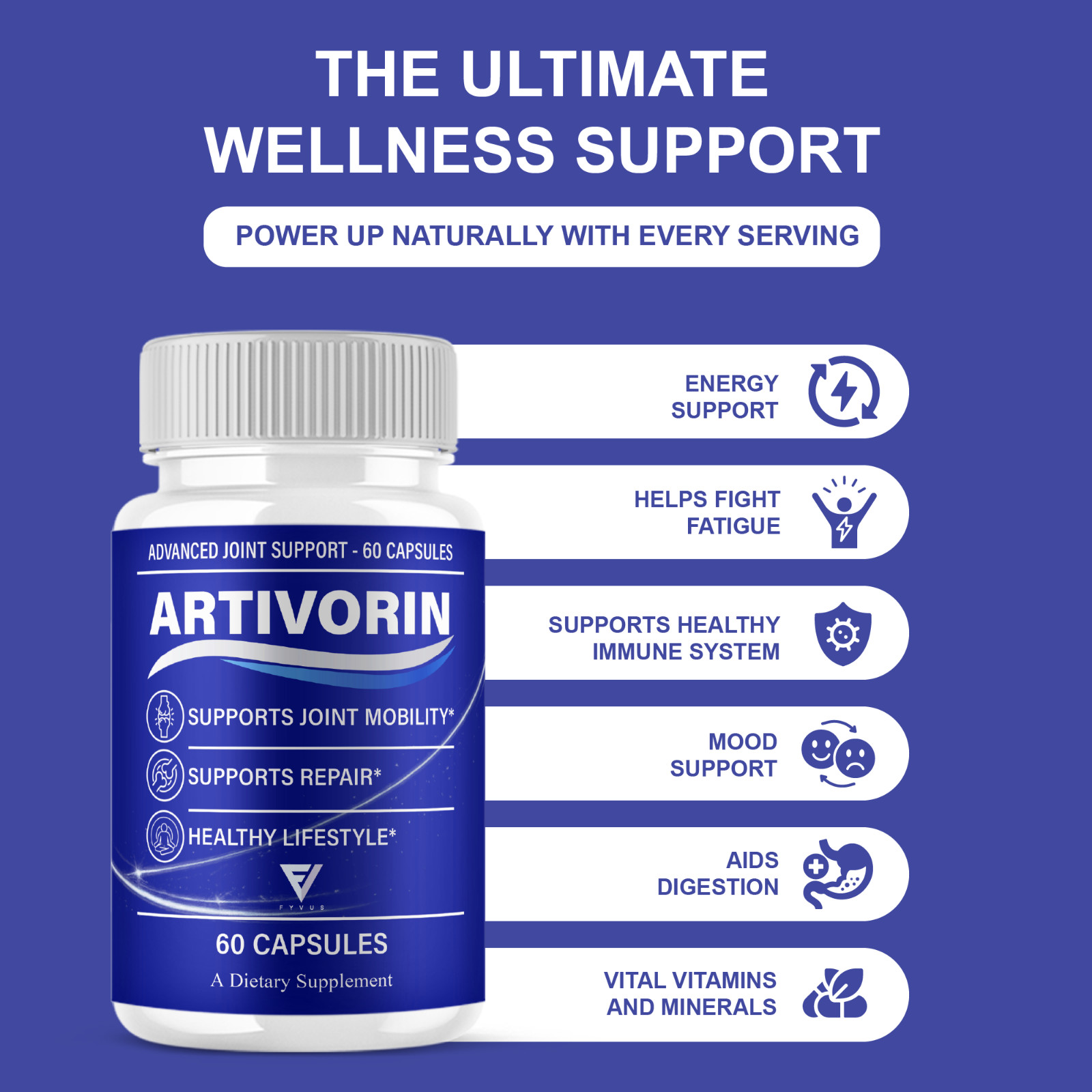 Artivorin Advanced Joint Support, Artivorin Pills (60 Capsules)