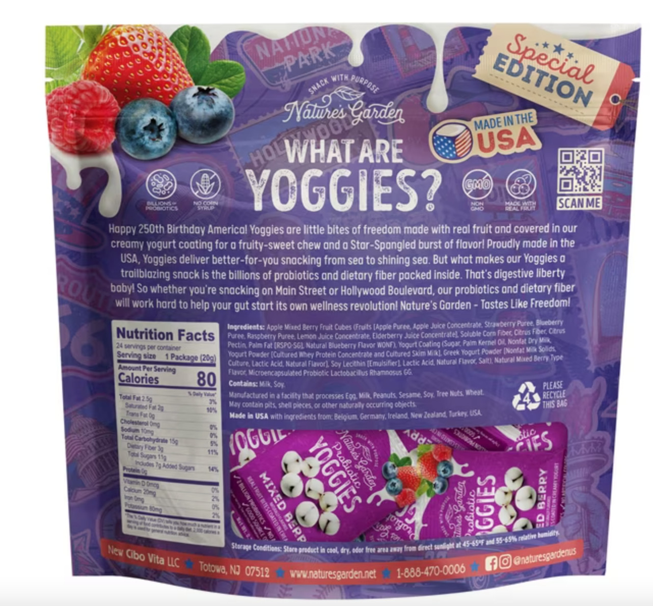 Nature’s Garden Probiotic Mixed Berry Yoggies 0.7 oz., 24 pk. so good viral!