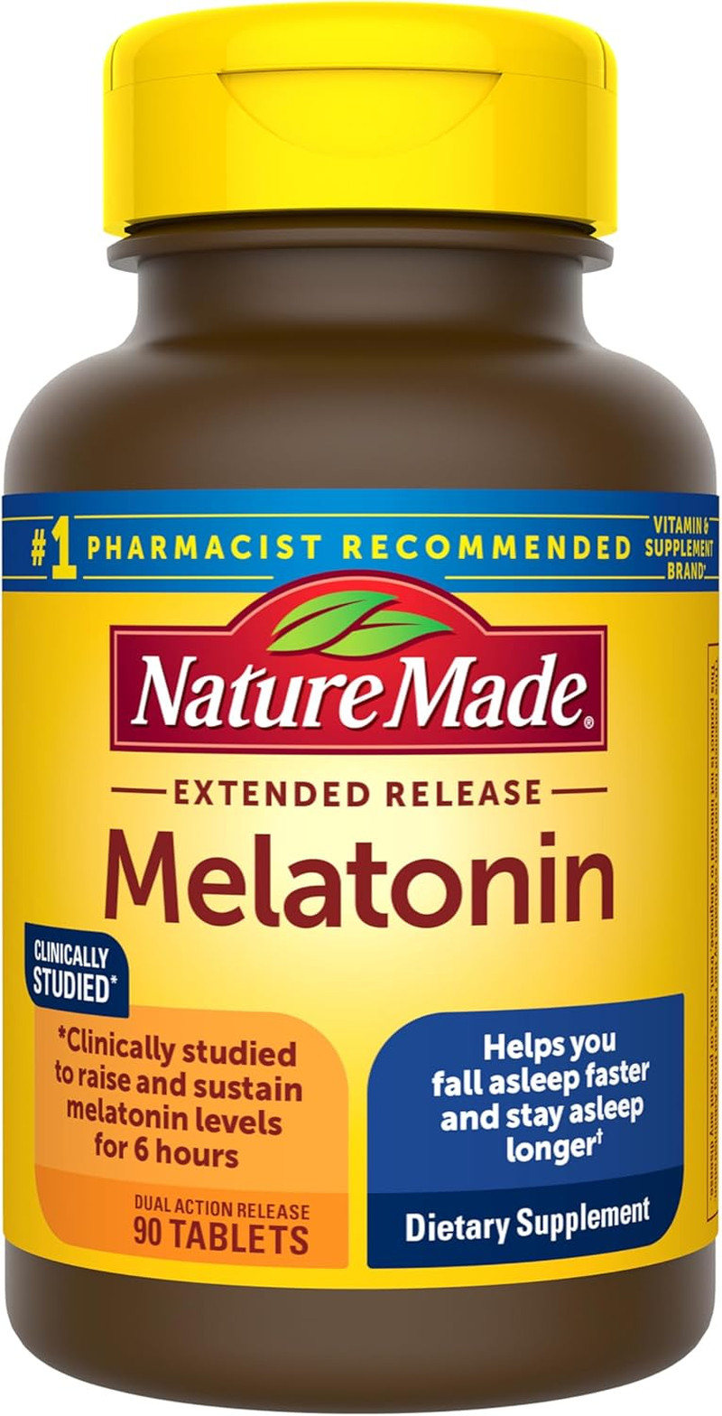Melatonin 4mg Extended Release Tablets, Sleep Aid, 90 Count Tablets