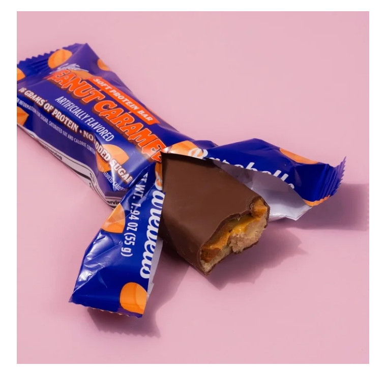Barebells Soft Protein Bars Salted Peanut Caramel 24ct 16g Protein 1g Sugar