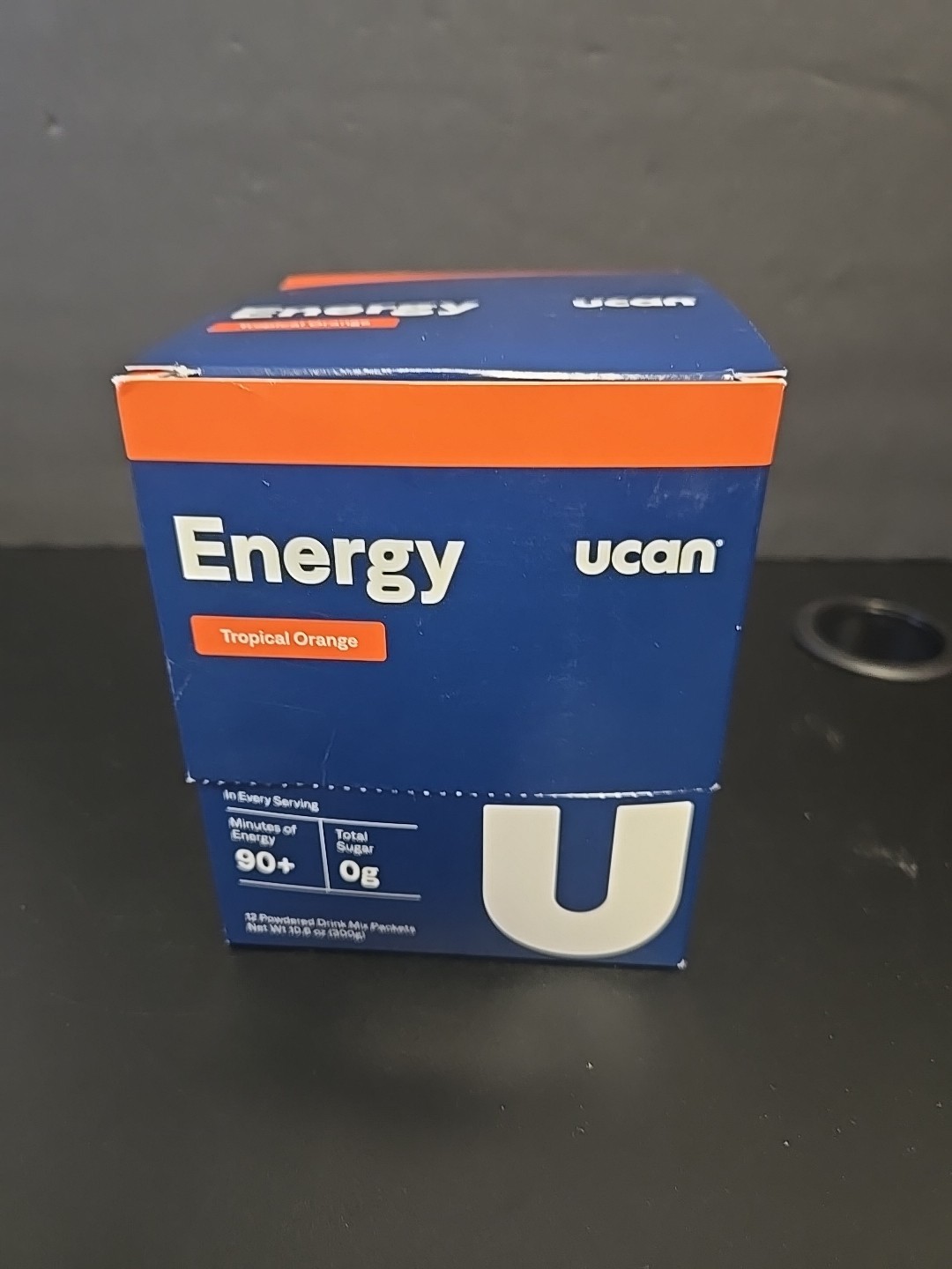 Ucan Energy Tropical Orange powder energy drink 12 pack. Exp 04/2026. Open Box