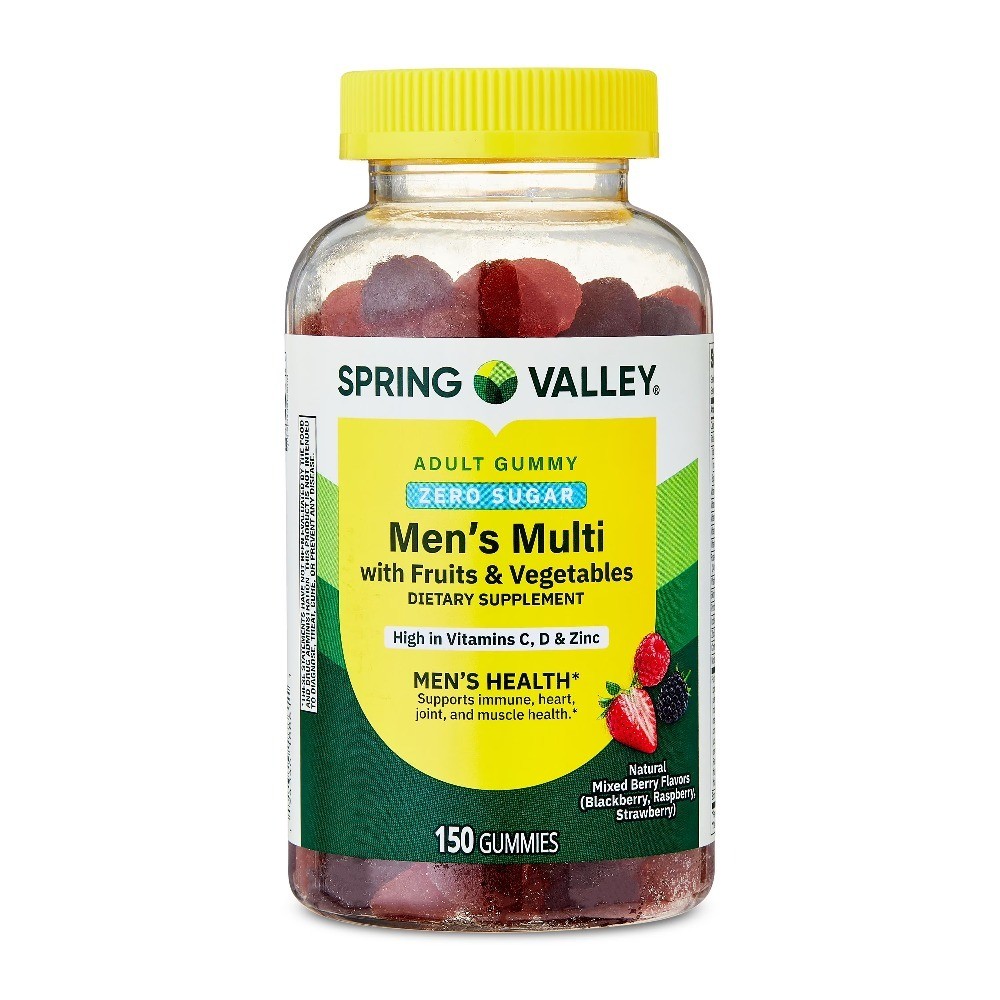 Zero Sugar Men’s Multivitamin Gummies 150 Count Adult Daily Nutrition Supplement