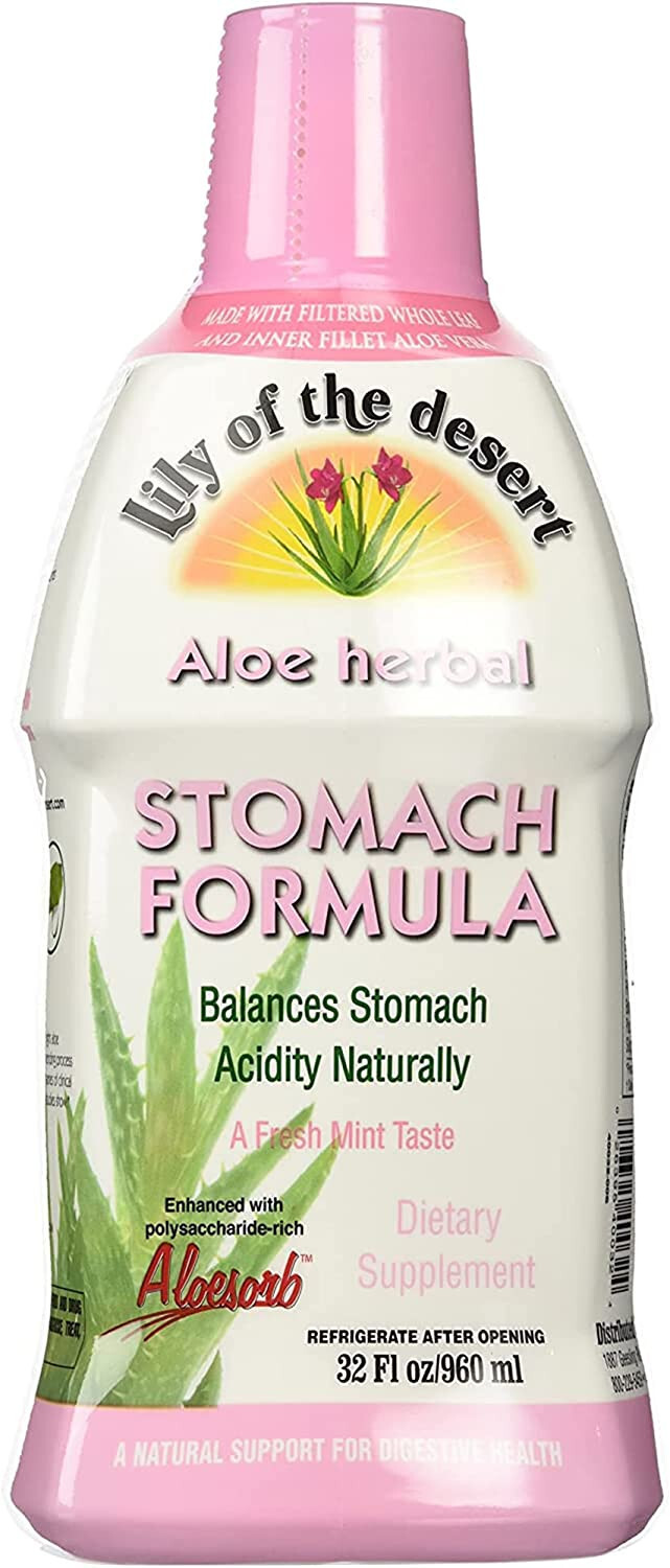 LILY OF THE DESERT Aloe Herbal – Stomach Formula Fresh Mint 32 fl oz