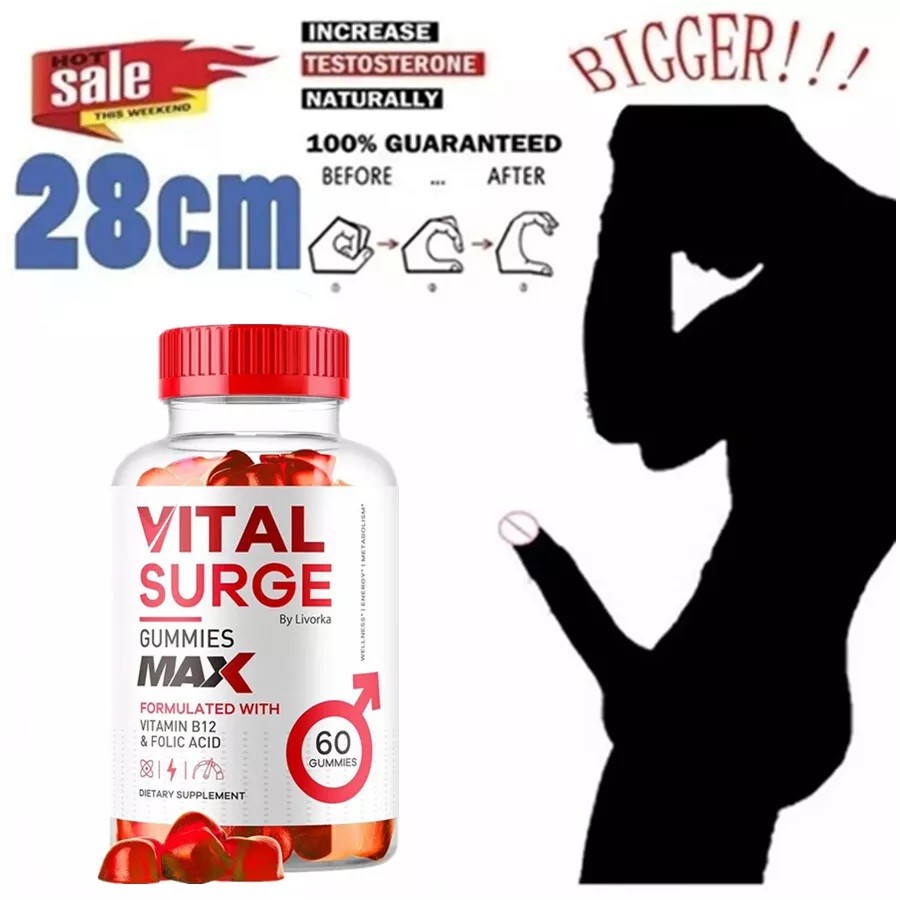 Vital Surge Male Gummies Maximum Strength Vital Surge Advanced Designed Formula