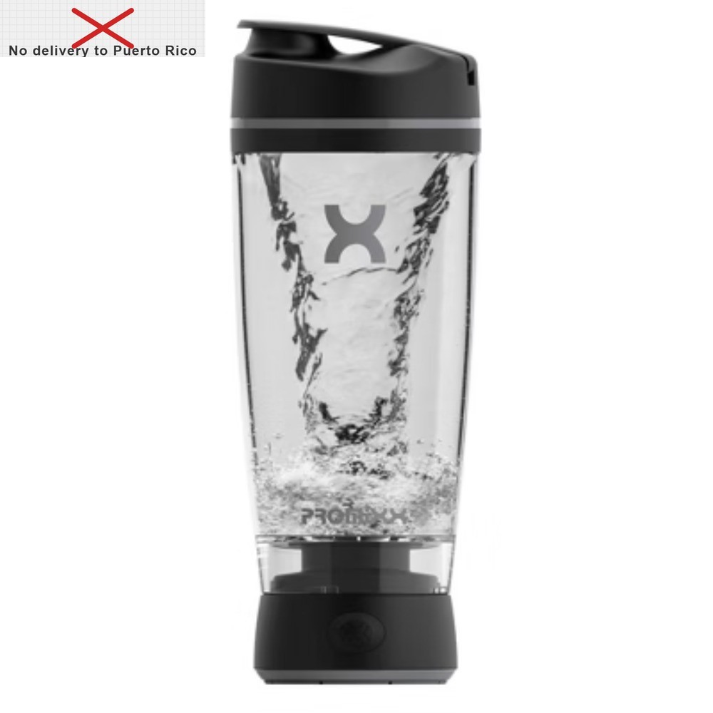 Electric Shaker Bottle – Black/Gray-20oz:BPA-Free, Blends, Includes Blending Cup