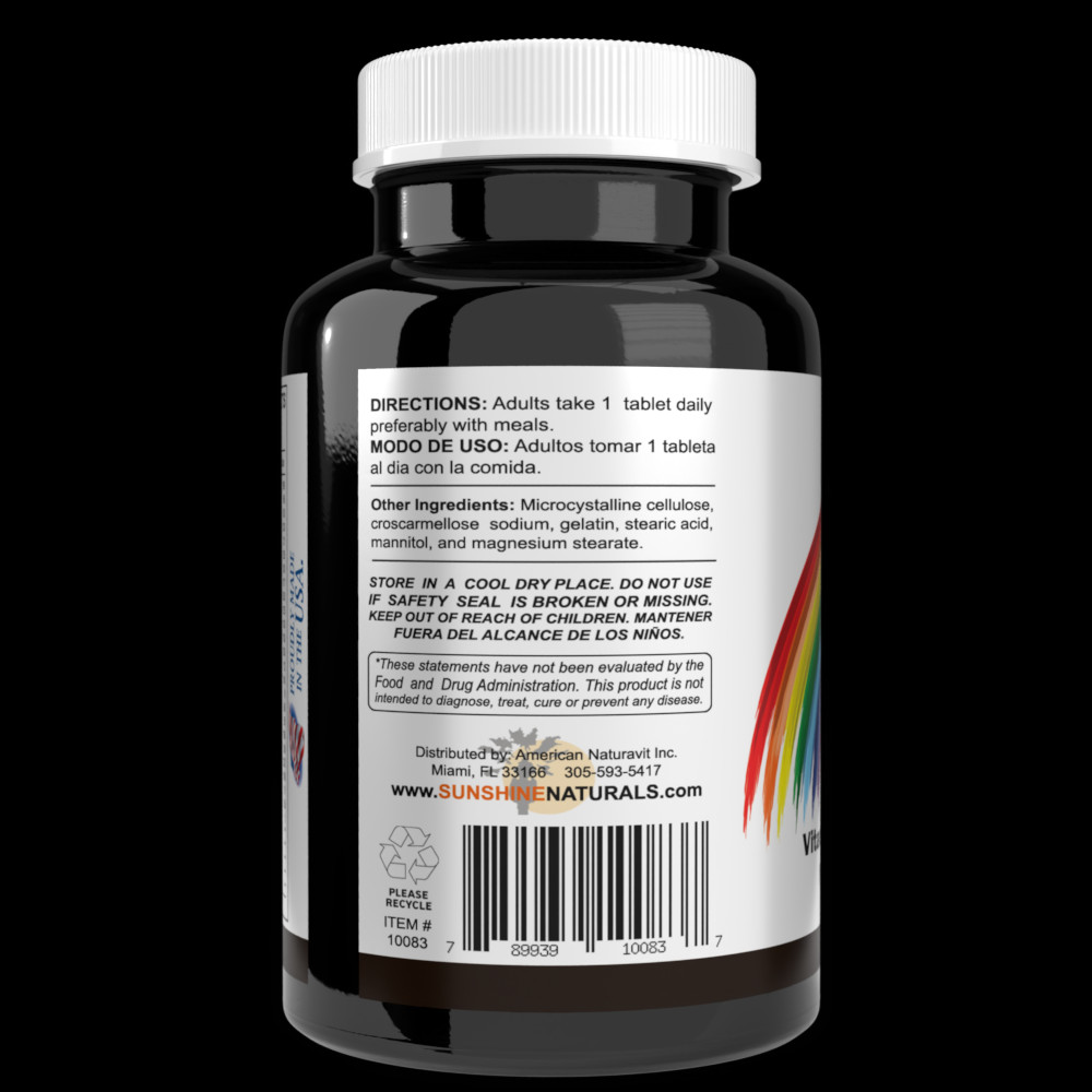 Sunshine Naturals Complete Vitamin Complex with Beta-Carotene 200 Tablets