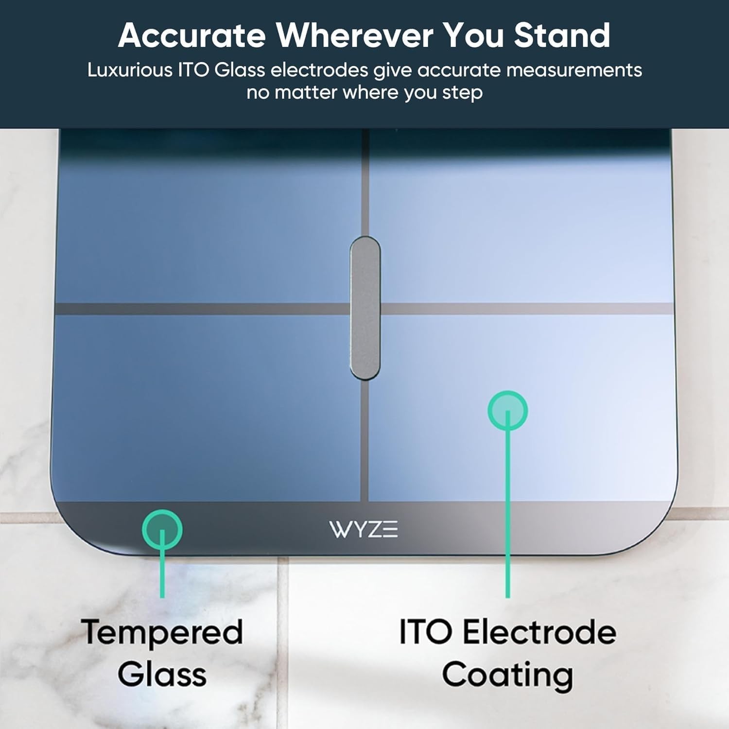 Wyze Smart Scale X – Digital Bathroom Scale for Body Weight, BMI, Body Fat, M…