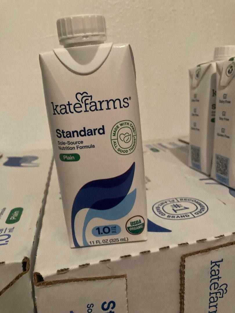 Case of 12 Kate Farms Standard Nutrition Formula 1.0 cal/mL Plain 11 oz