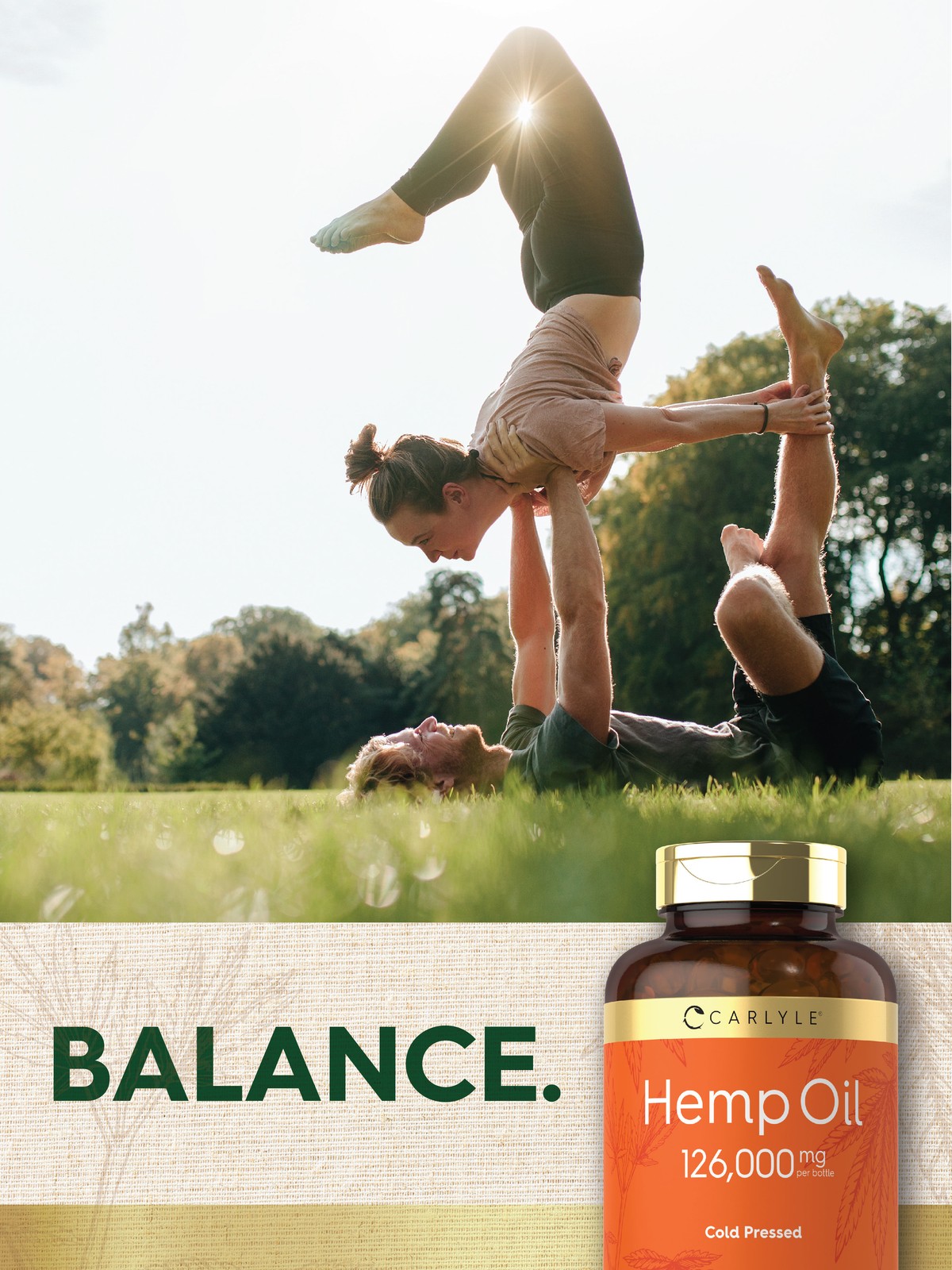 Hemp Oil Capsules | 126,000 mg Per Bottle | 180 Softgels | by Carlyle