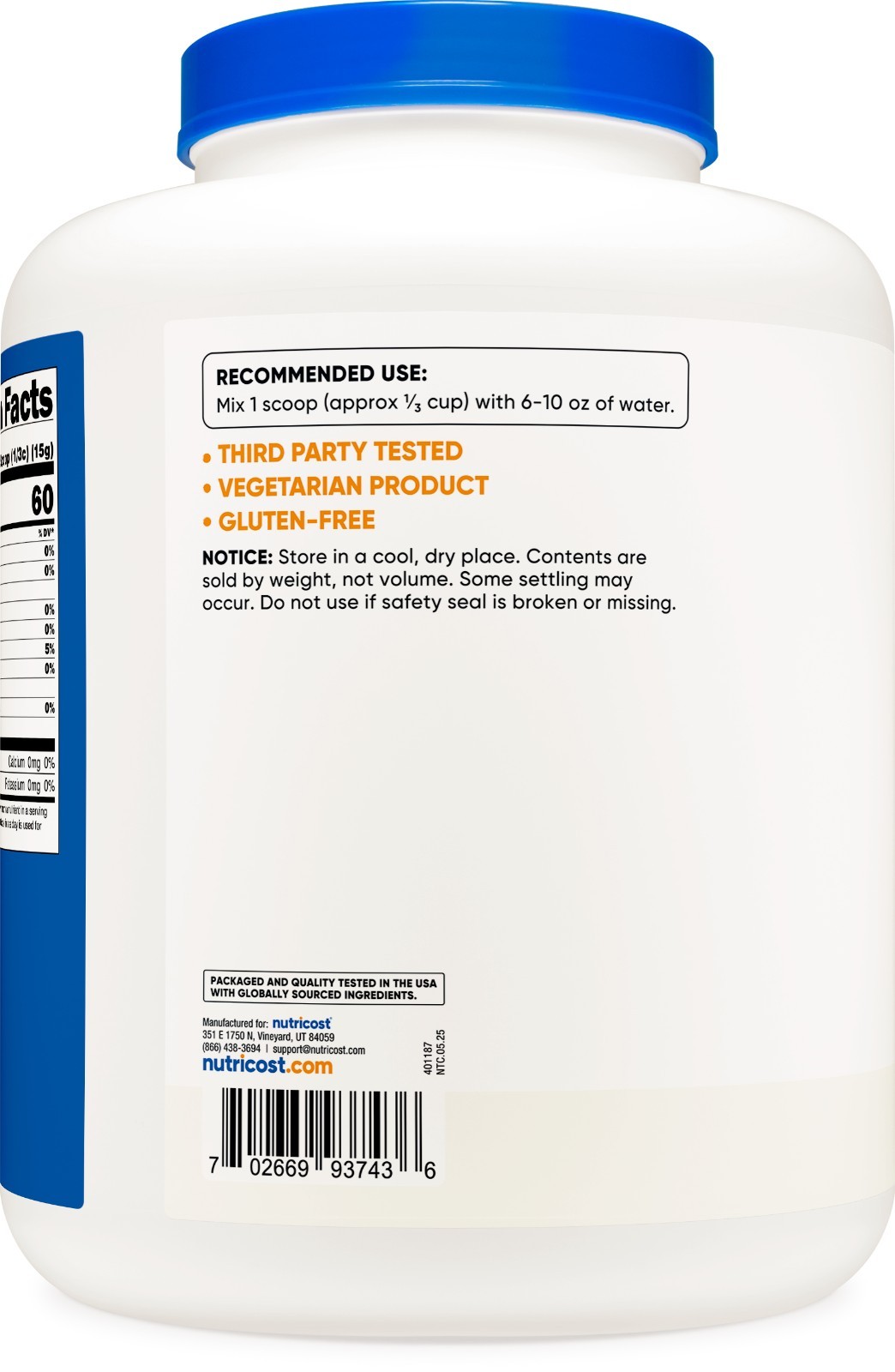 Nutricost Maltodextrin Powder 8LBS – High Quality, Pure Powder – Gluten Free