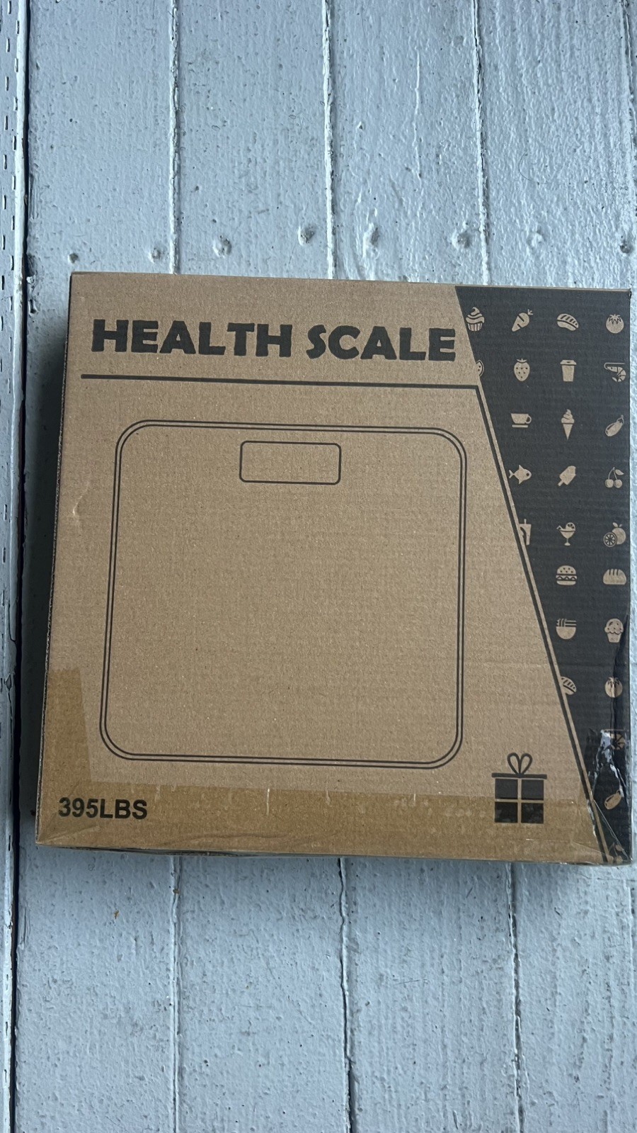 Digital Bathroom Weight Scale LCD Display 0.2–180KG White Glass Body Scale