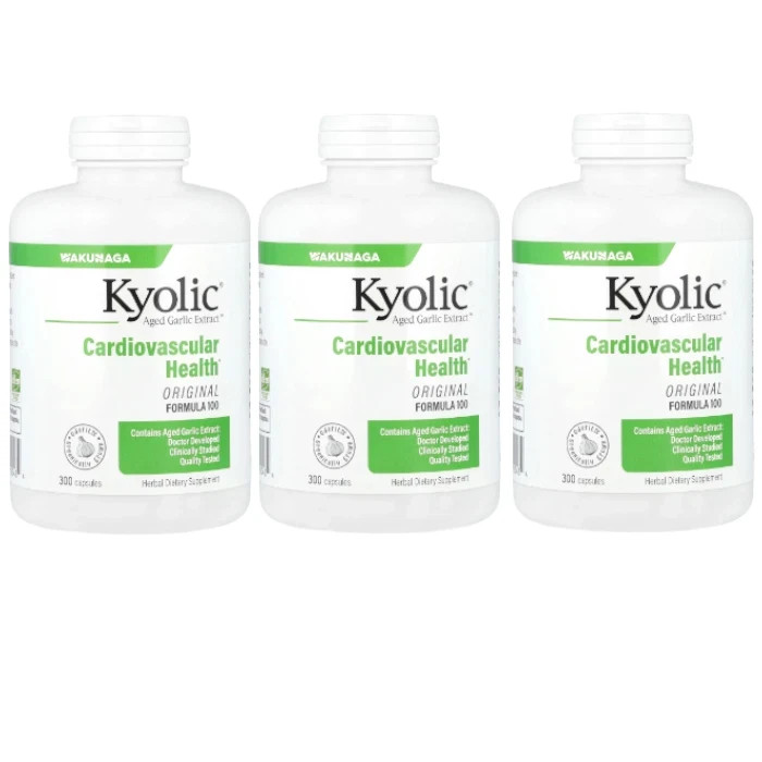 Aged Garlic Extract Cardiovascular (Formula #100) 300 caps Each (Pack of 3)