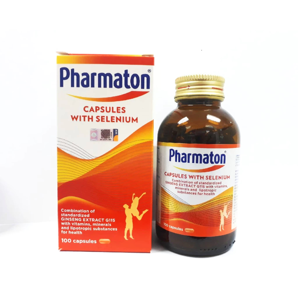2X Pharmaton Capsules with Selenium For Energy and Immunity Support 100’s