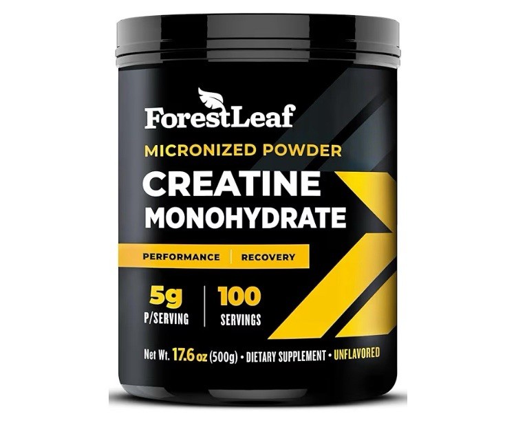 ForestLeaf Creatine Monohydrate Powder 500g Micronized 100 Servings EXP 12/2028