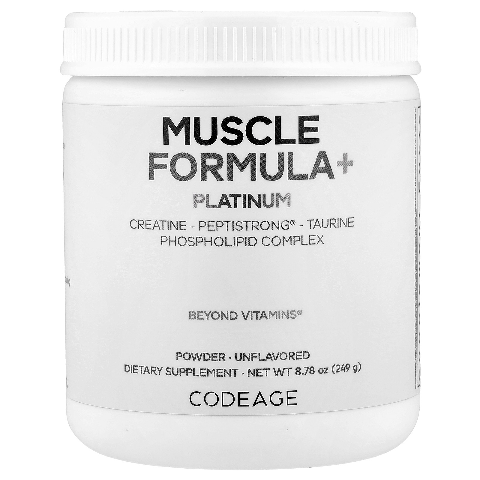 Muscle Formula+, Platinum, Unflavored, 8.78 oz (249 g)
