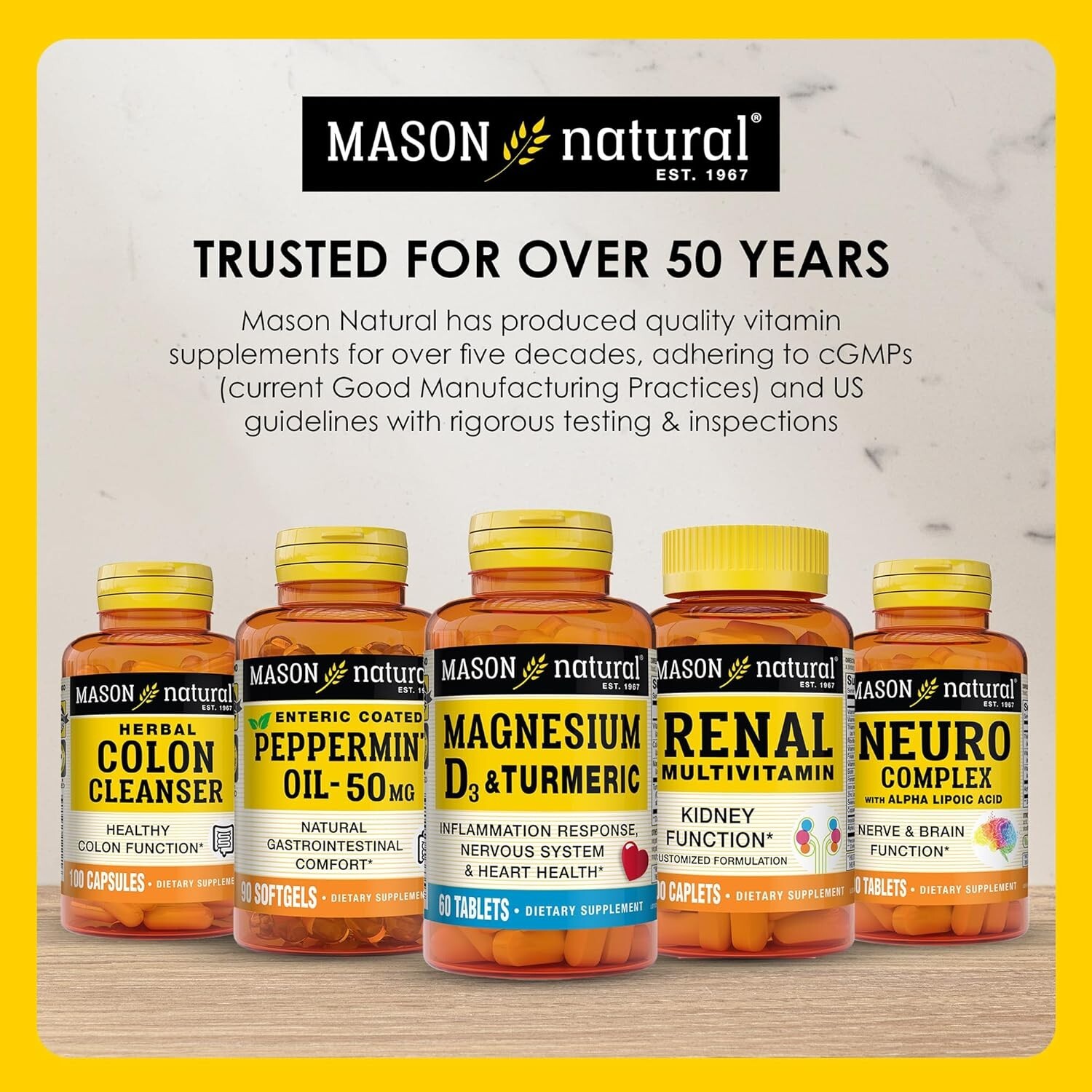 Mason Natural Slow Release Iron (Ferrous) 60 TabS High Potency – PACK OF 3 UNITS
