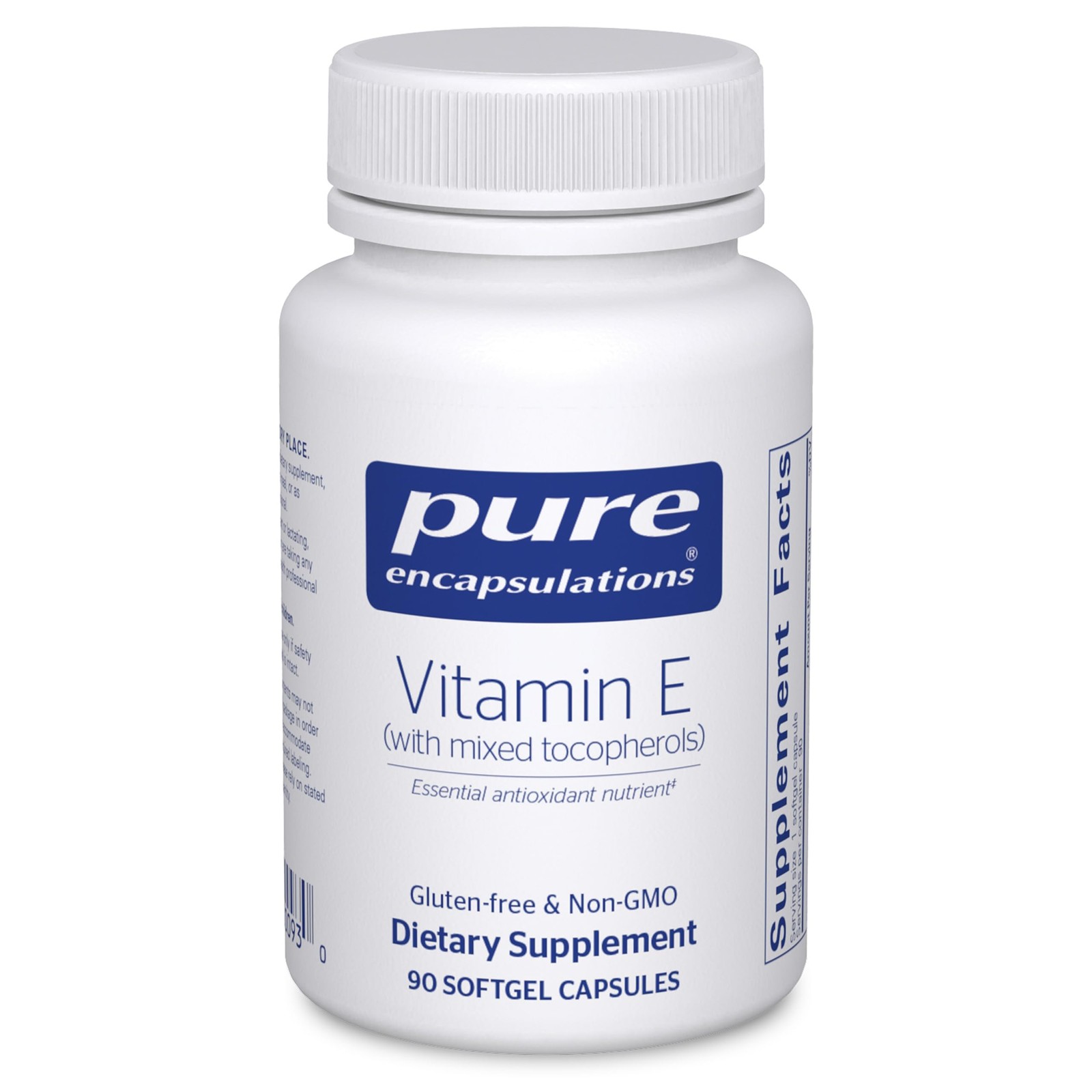 Pure Encapsulations Vitamin E (with Mixed 90 Count (Pack of 1), Translucent